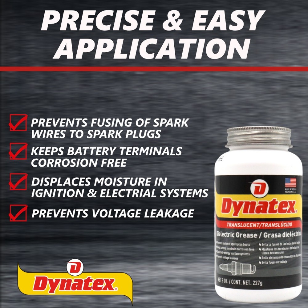 Dynatex Silicone Dielectric Paste 8 oz Tube High Temp (8-Pack)