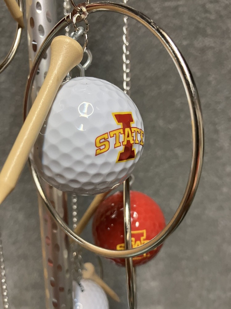 Iowa State Cyclone Golf Ball Wind Chime
