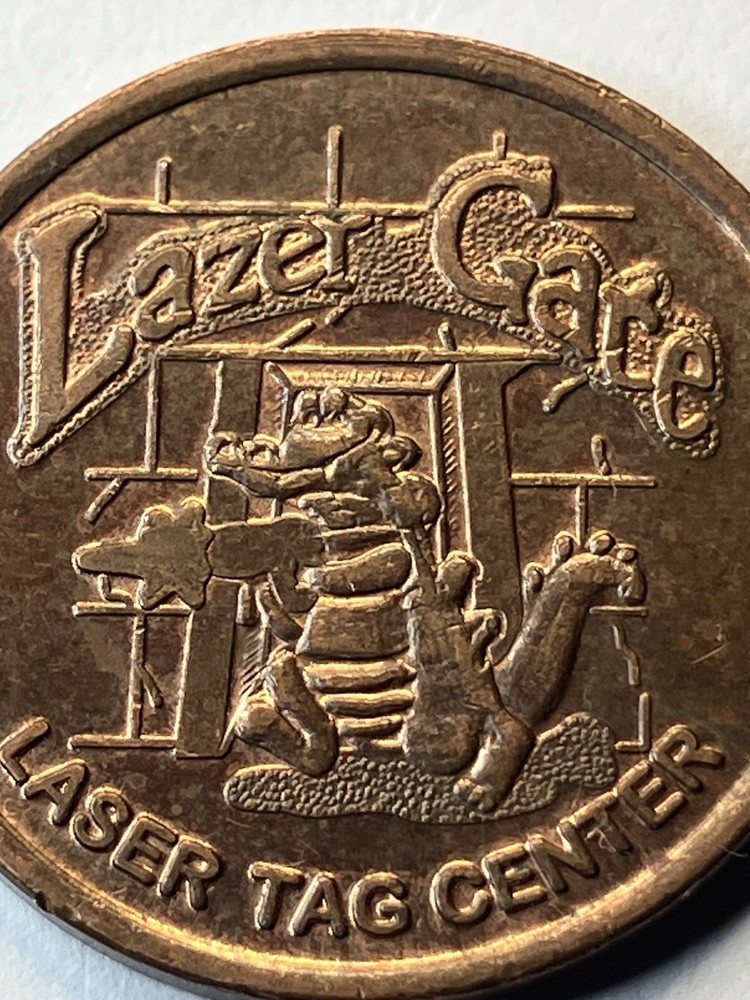 Lazer Gate Arcade Laser Tag Token Alligator #uL1