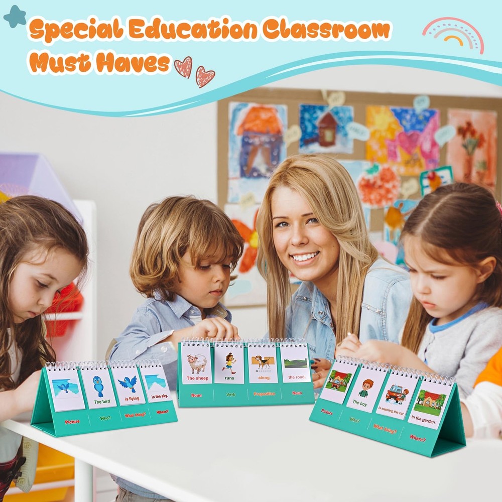 Sentence Building for Kids-Speech Therapy Materials, Medium, Green