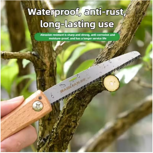 Folding Pull Saw Mini Hand Saw Woodworking Flush Cut Tool