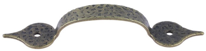 (12 Pack) 3-1/4" Pull Antique Hammered Brass