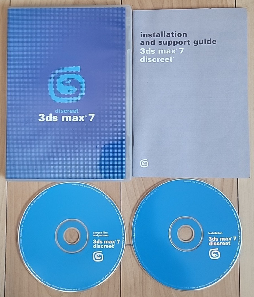 Discreet 3ds Max 7 2004 3D Modeling Animation Autodesk Software WIN 2000/XP