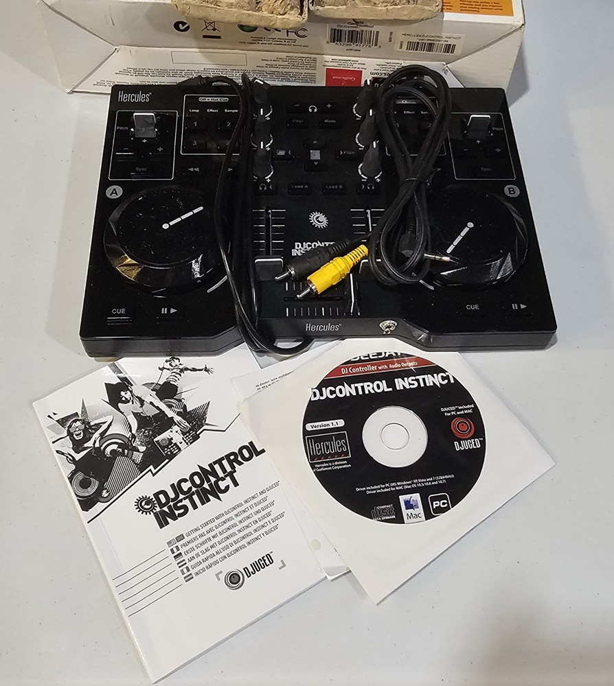 Hercules Deejay DJ Control Instinct Controller Official Decks Mixer Authentic UK