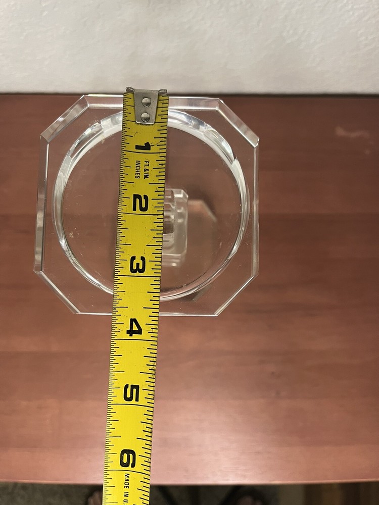 TOWER GLASS CANDLE HOLDER FOR PILLAR CANDLE 9”