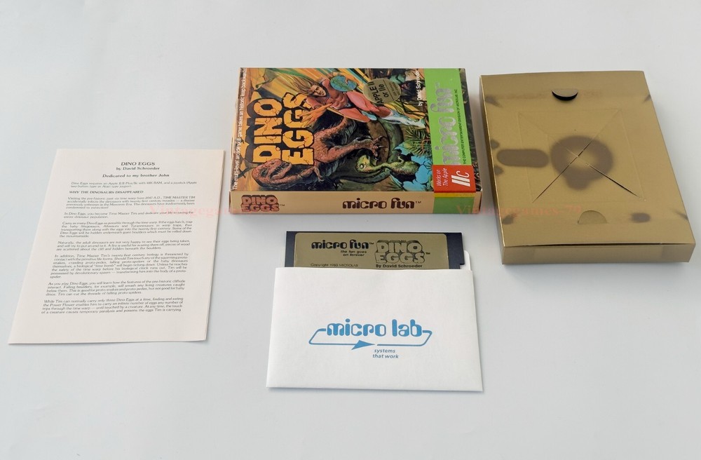 Dino Eggs - Micro Fun - 1983 / Apple II