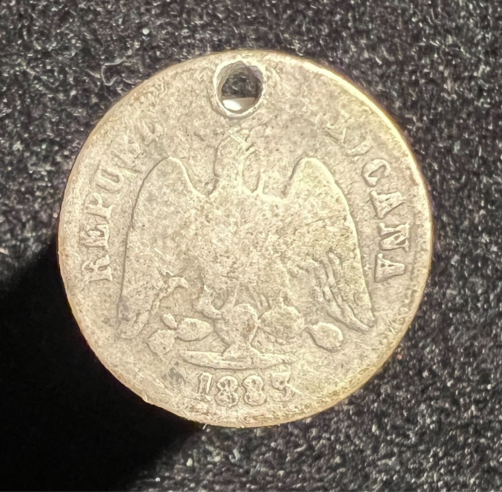 Mexico 1883 Zs S 10 Centavos - Silver