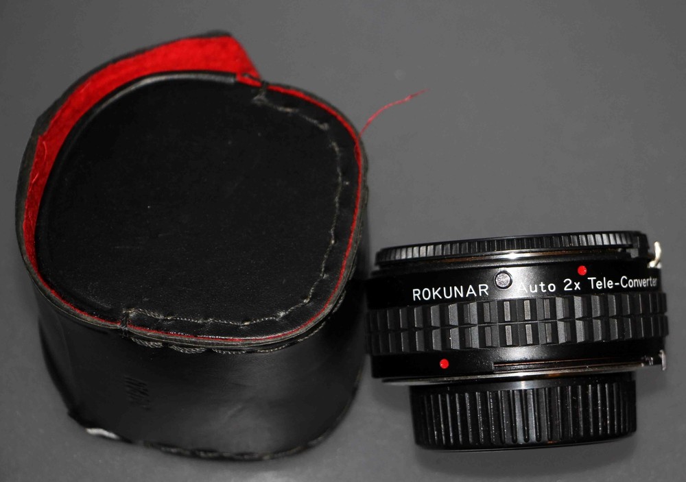 Vintage Rokunar Auto 2x Tele-converter 4E/MC M/MD