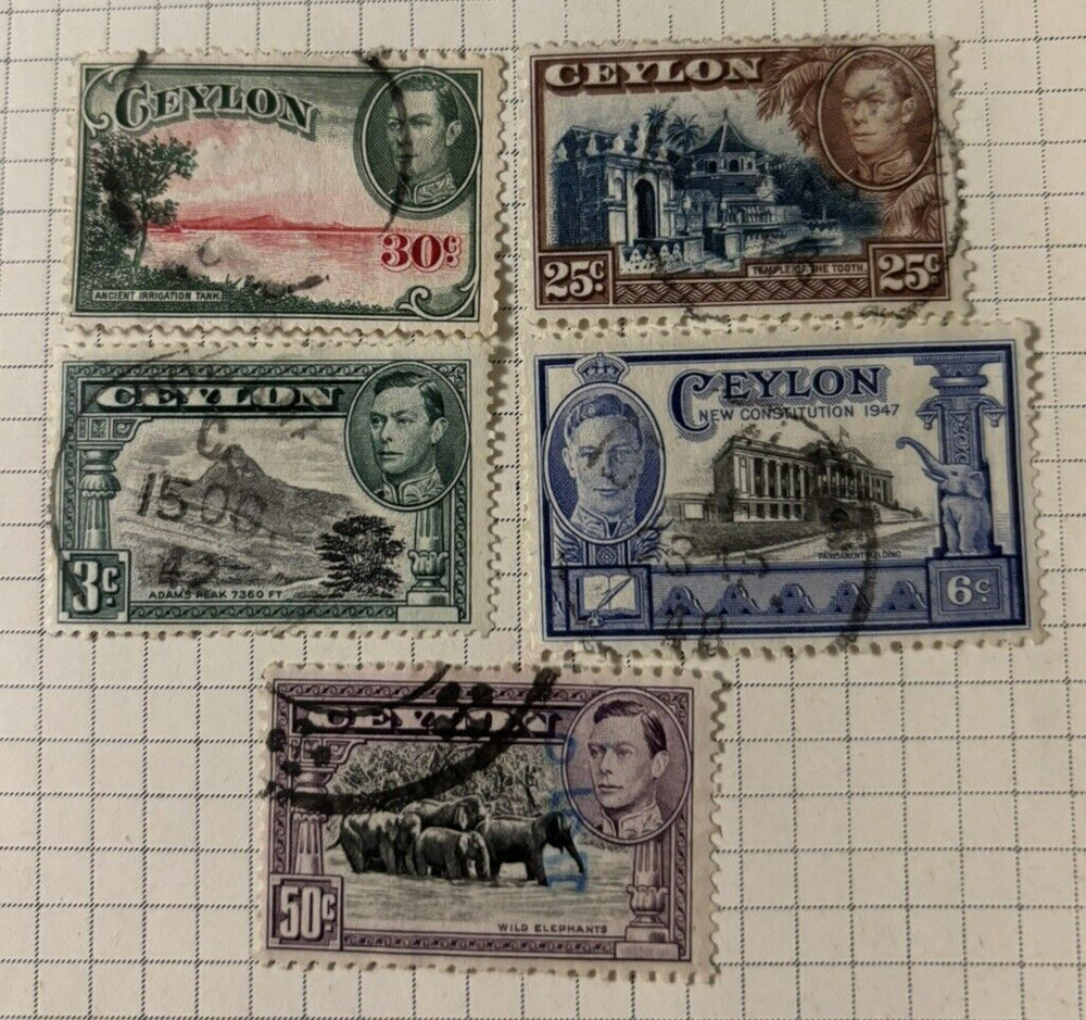 LOT 403 - KGVI STAMPS - CEYLON