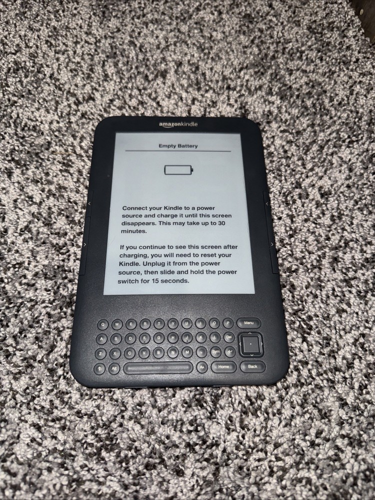 Amazon Kindle Keyboard 3rd Gen WiFi D00901 eReader . Needs New Battery