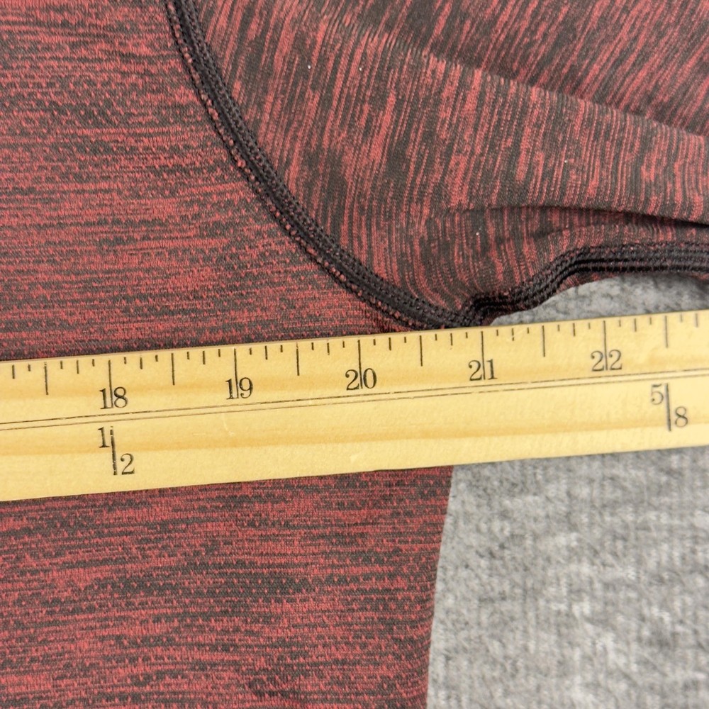 Lululemon Pullover Mens Large Red 1/4 Zip Long Sleeve Performance Athletic Top