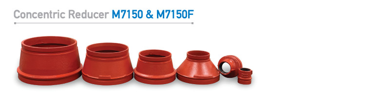 3"x2" Grooved Concentric Reducer