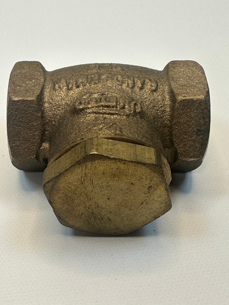 UNION 1" Brass Check Valve 200 WOG 125 WSP Threaded