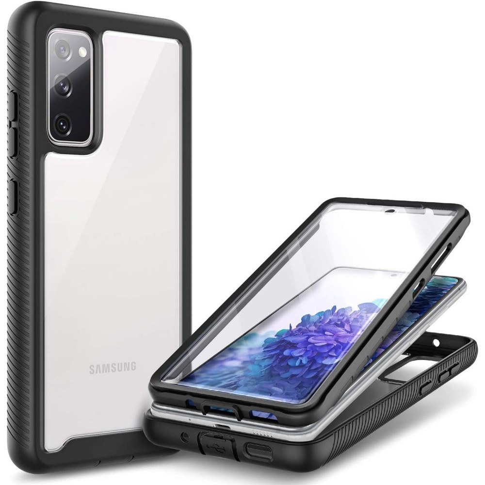 Samsung Galaxy S20 FE 5G Case Built-in Screen Protector, Shockproof,Black