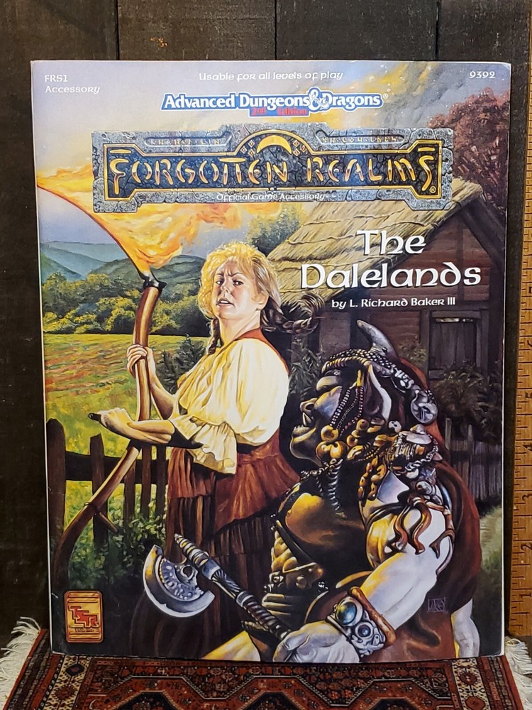 TSR Forgotten Realms Dalelands VG+ no map