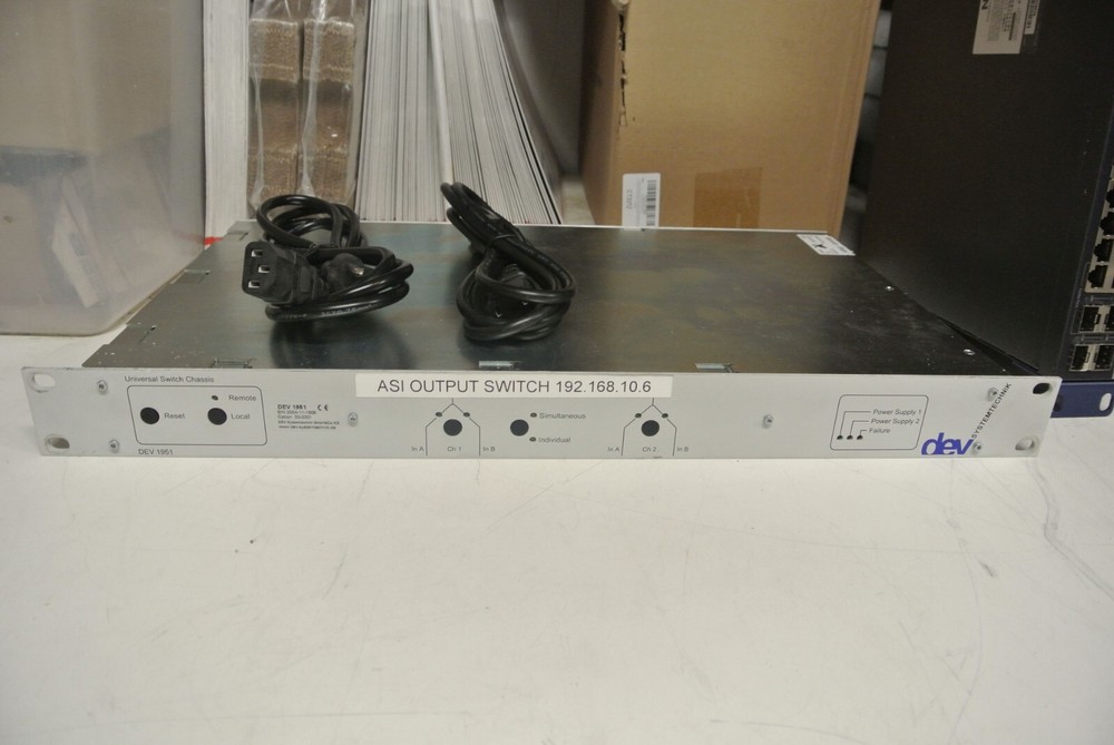 DEV Systemtechnik 1951 Universal Switch 11-0005 DPST Switch MODULE