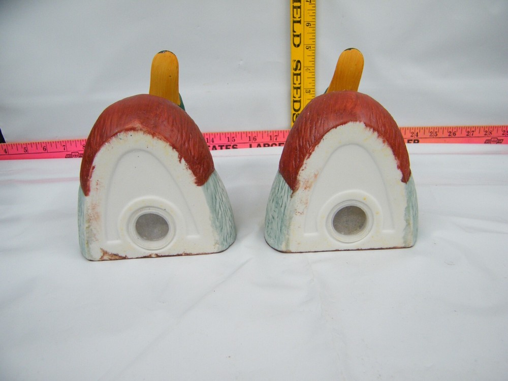 Vintage Ceramic Duck Bookends