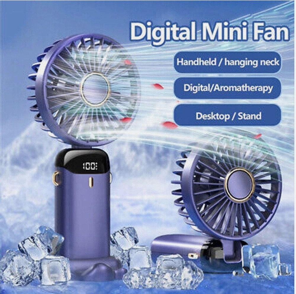 Mini handheld FAN- Portable, USB-Rechargeable battery