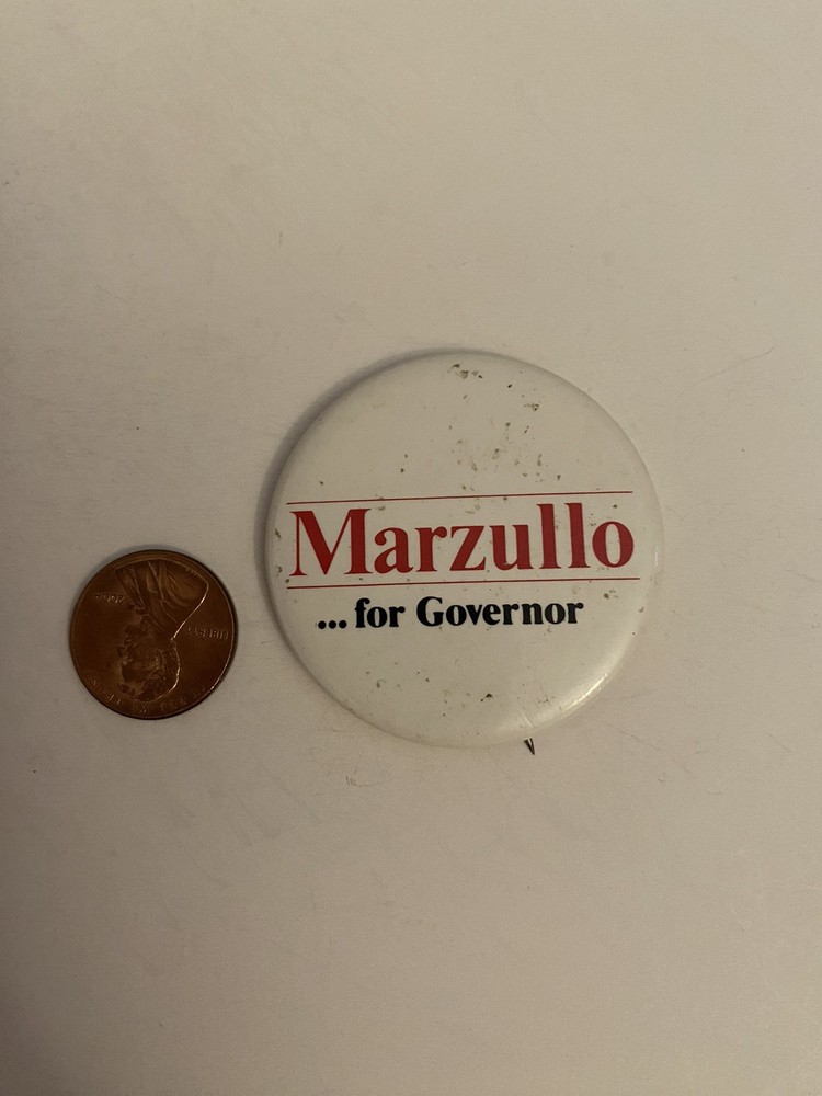 Marzullo For Governor Pin Back Button P37