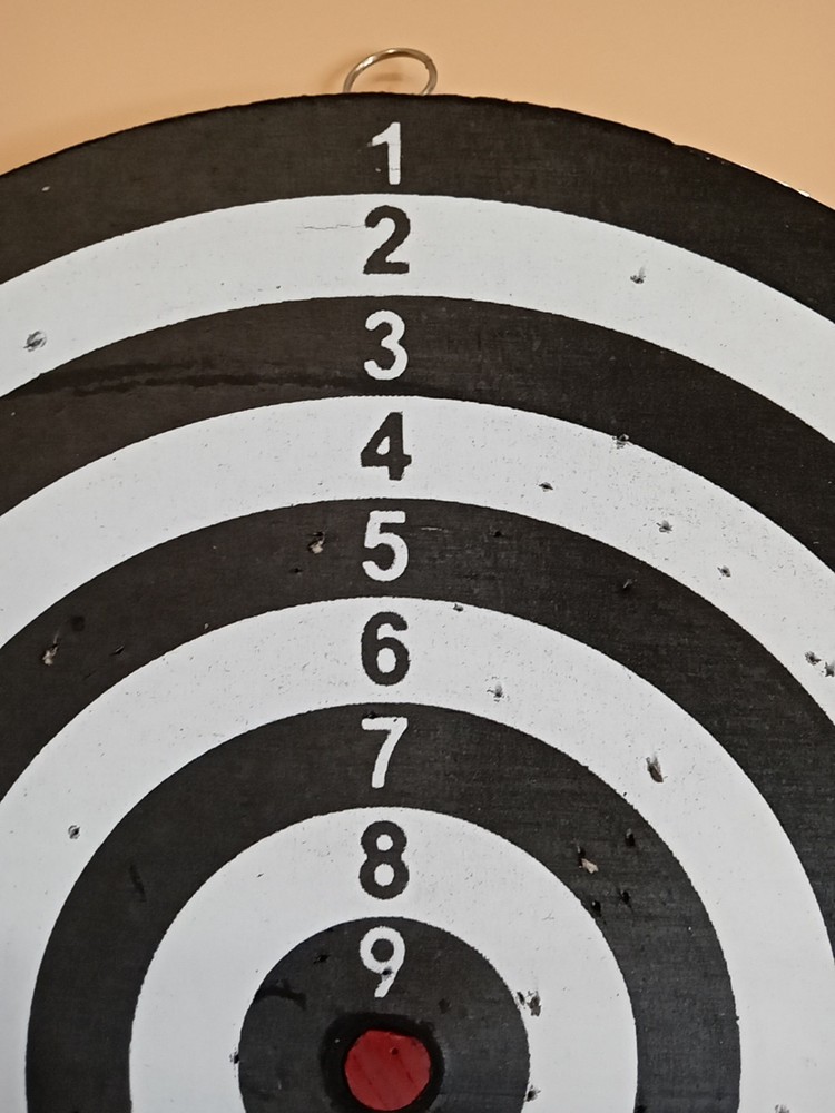 🤩 Double sided Dart Board Set with 6 darts.