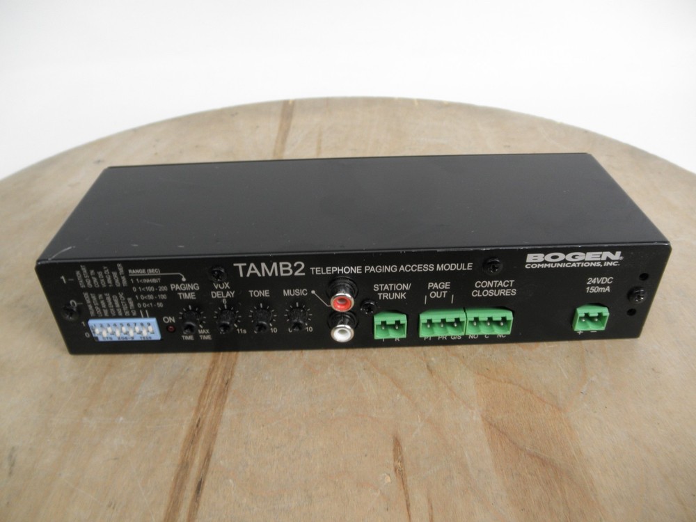 Bogen Communications TAMB2 Telephone Paging Access Module Tested No AC Adapter