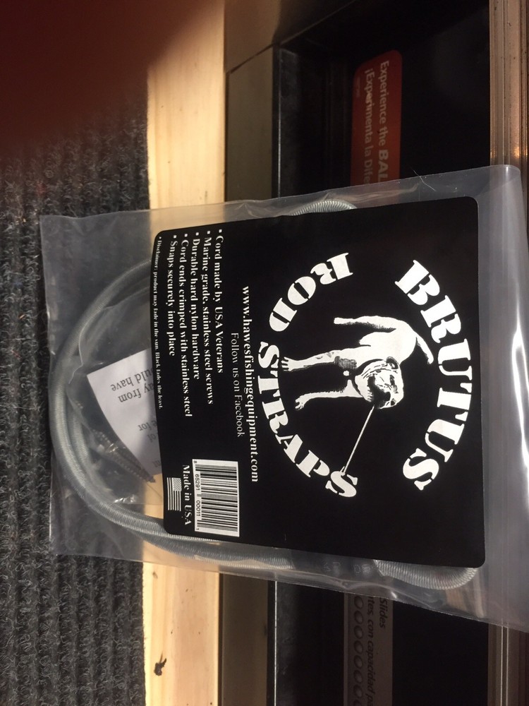 boat rod straps Silver/ Grey