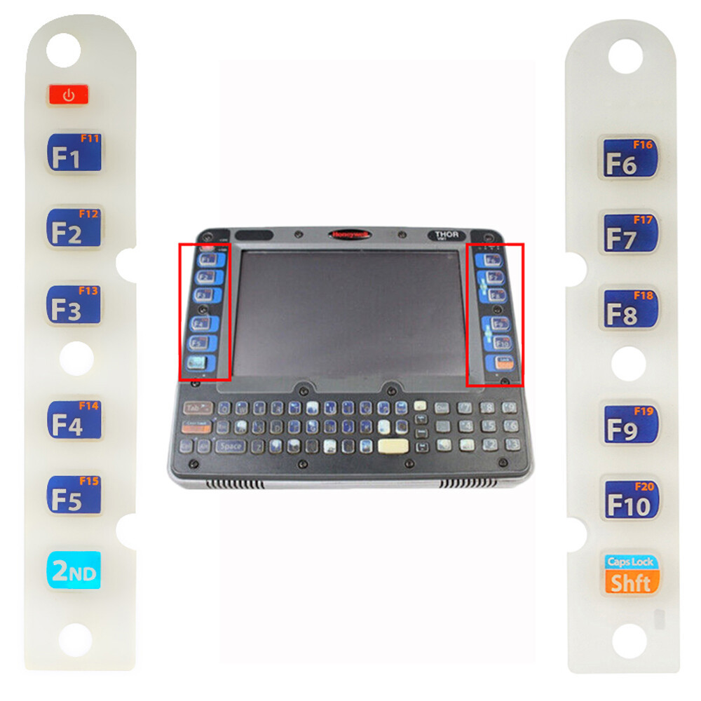 US Function Rubber Keys Set Replacement for Honeywell Thor VM1