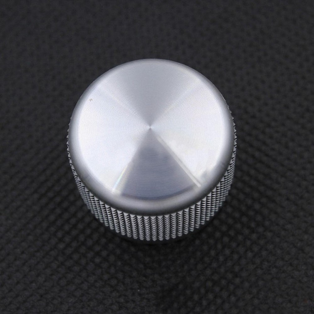 1 PCS Knurled Silver 25*19 Aluminum amplifier solid Volume potentiometer knob