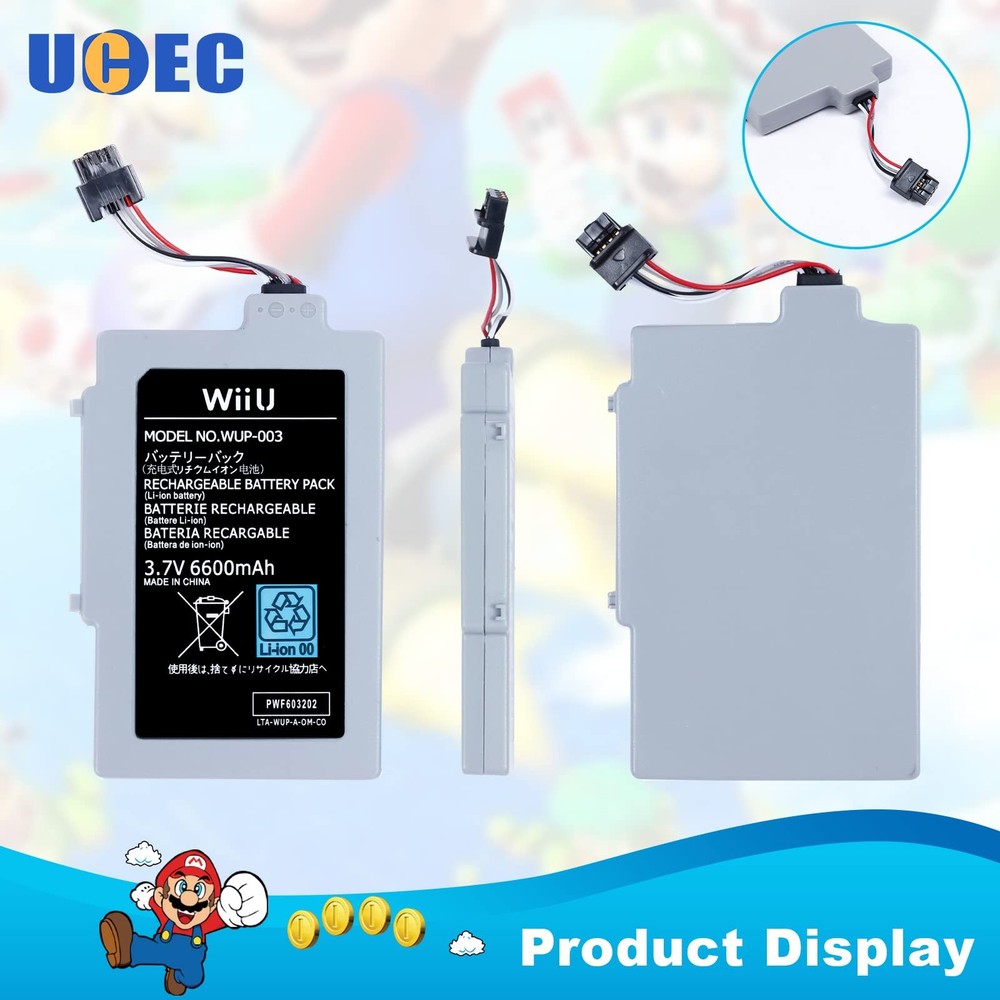 UCEC 6600mAh Gamepad Battery Replacement Rechargeable Pack...