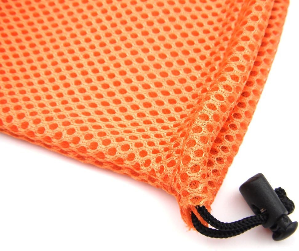 6pcs Nylon Mesh Drawstring Bag Pouches for Mini Stuff Cellphone Mixed Clor