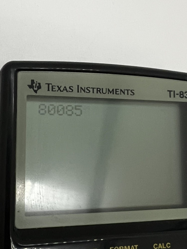 Texas Instruments TI-83 Graphing Calculator W/Cover Tested & Working