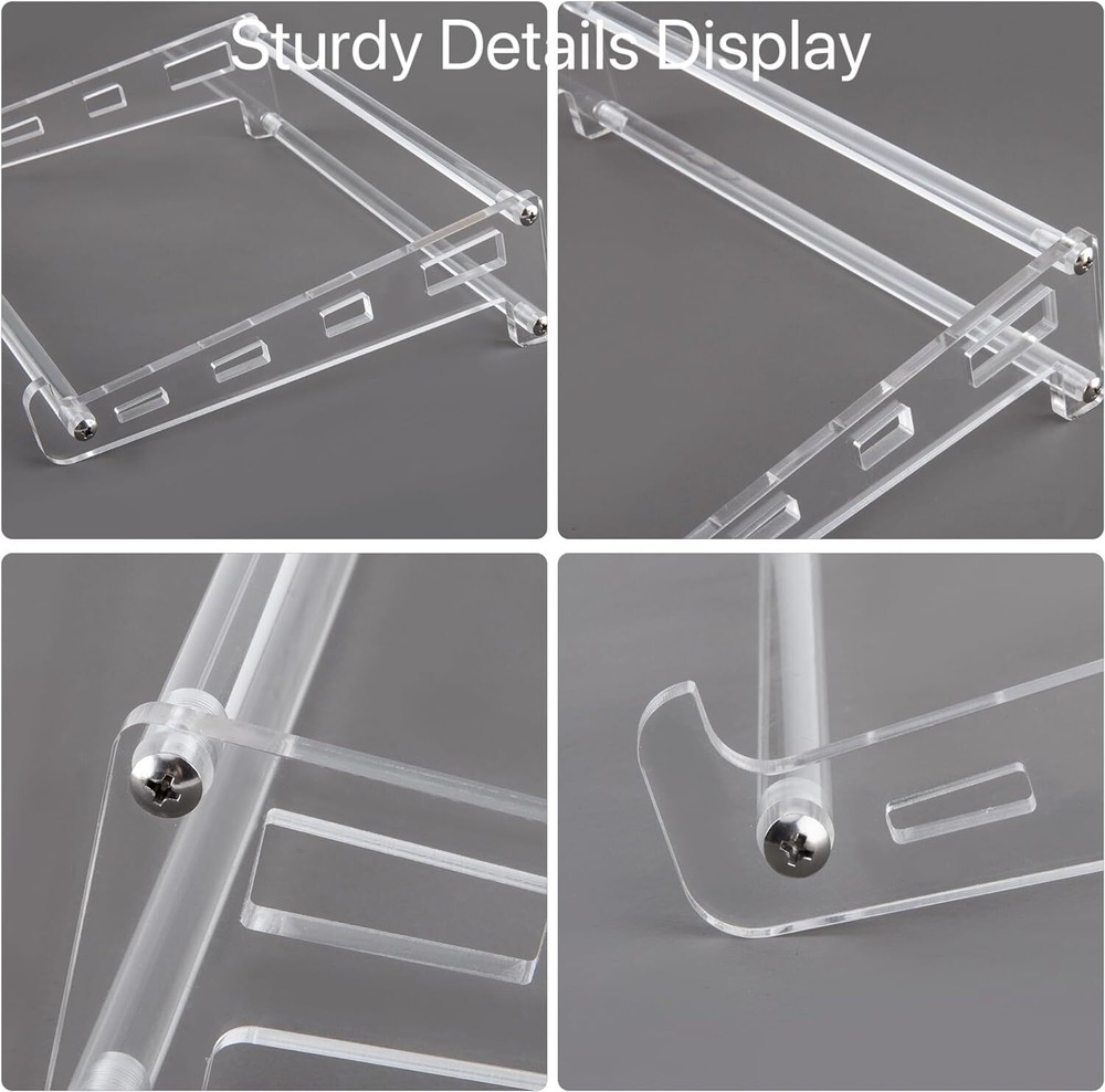 Acrylic Laptop Stand for Desk, Clear Ventilated Computer Holder