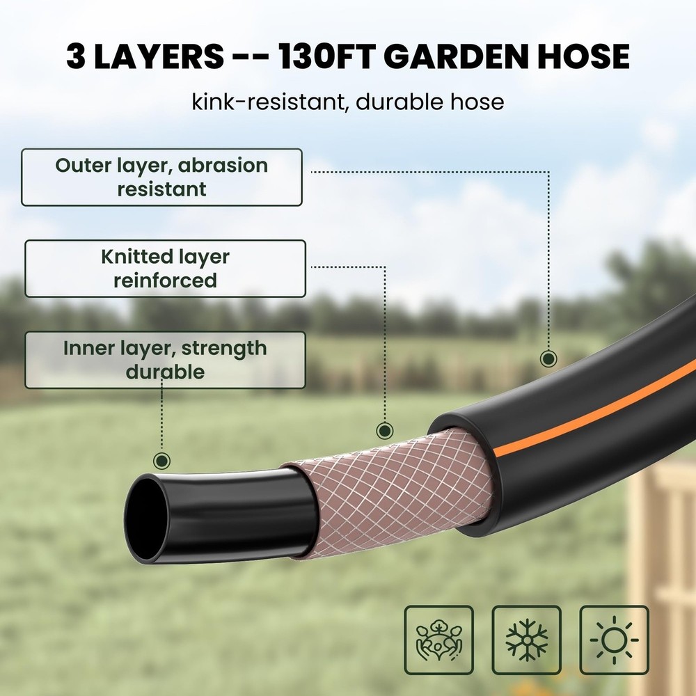 Giraffe Tools Retractable Garden Hose Reel 130 ft