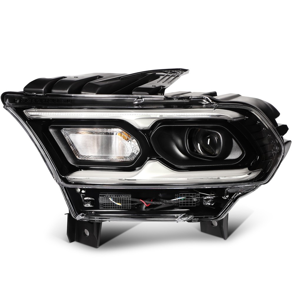 Driver Left Side LED Headlight Assembly For 2021-2024 Dodge Durango Black