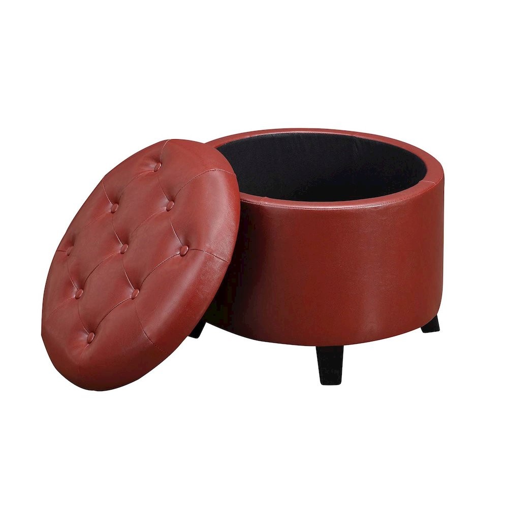 Designs4Comfort Round Storage Ottoman