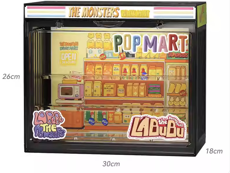 LED Luminous Display Container Case for Pop Mart Blind Box Figures