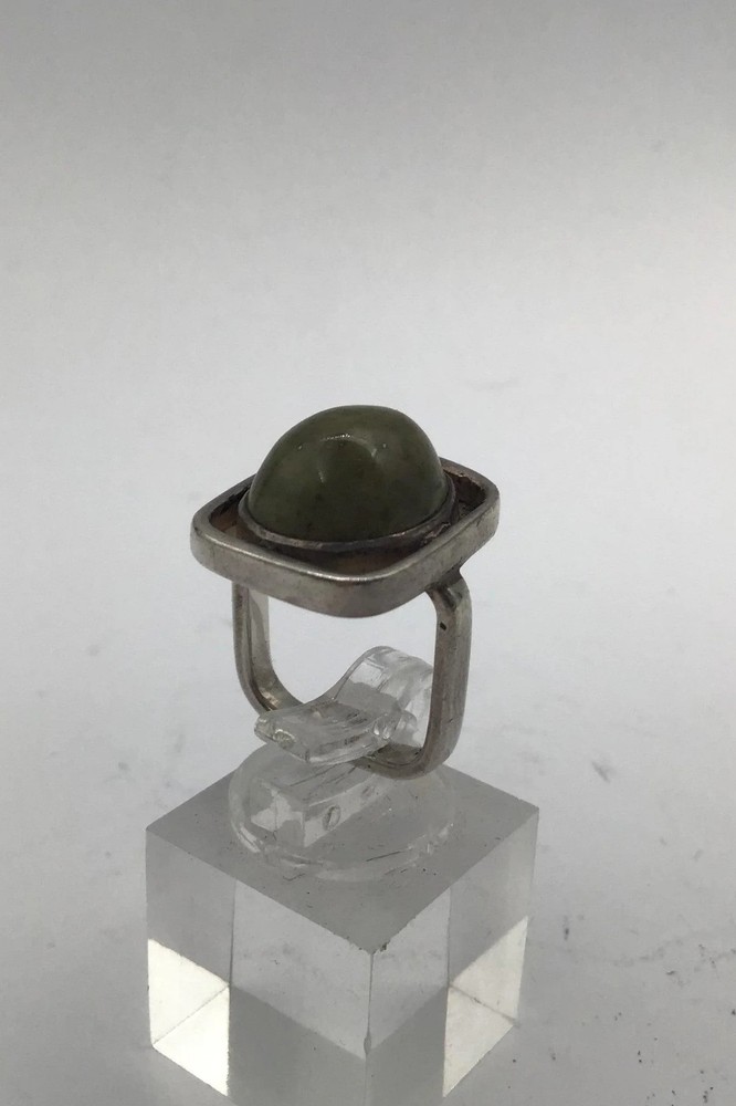 A Ring Sterling Silver Ring with Mosagat