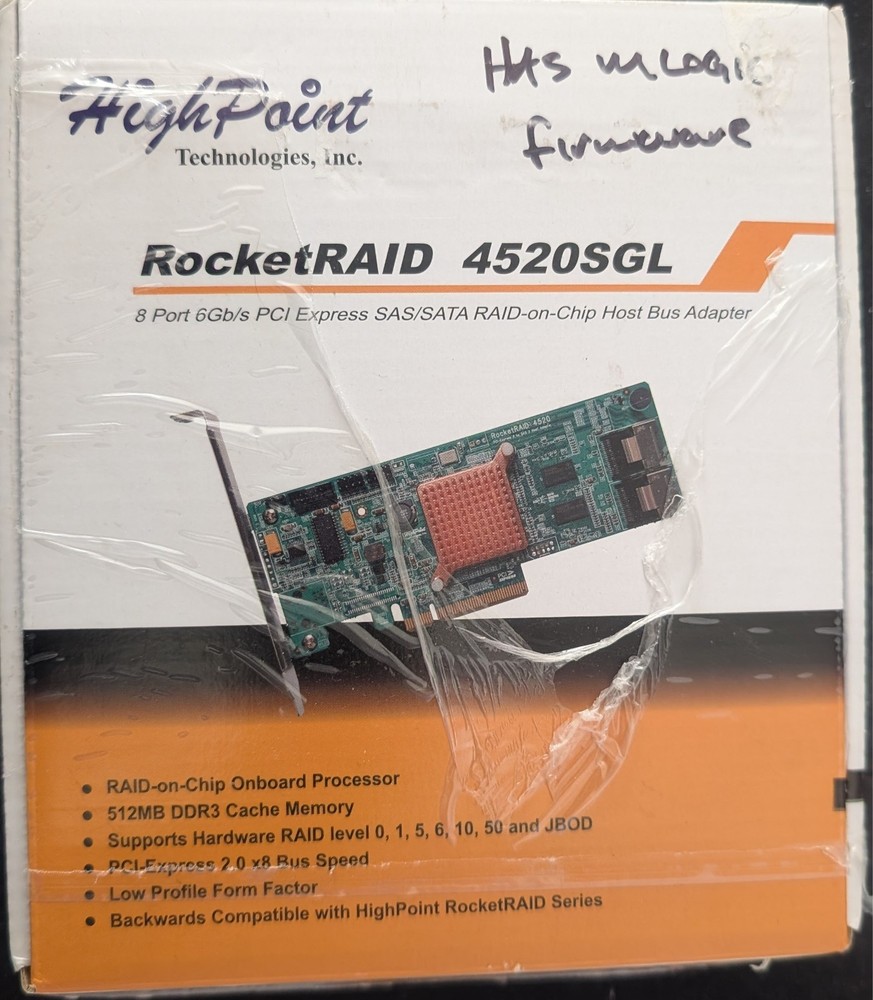 HighPoint RocketRAID 4520 6GB/S SAS/SATA (2x - see description)