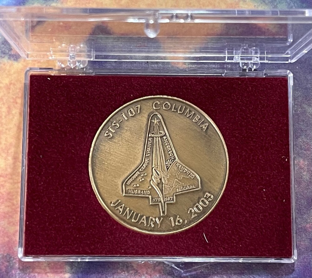 STS-107 SPACE SHUTTLE MFA ISSUE POST-ACCIDENT RELEASED BRONZE COIN
