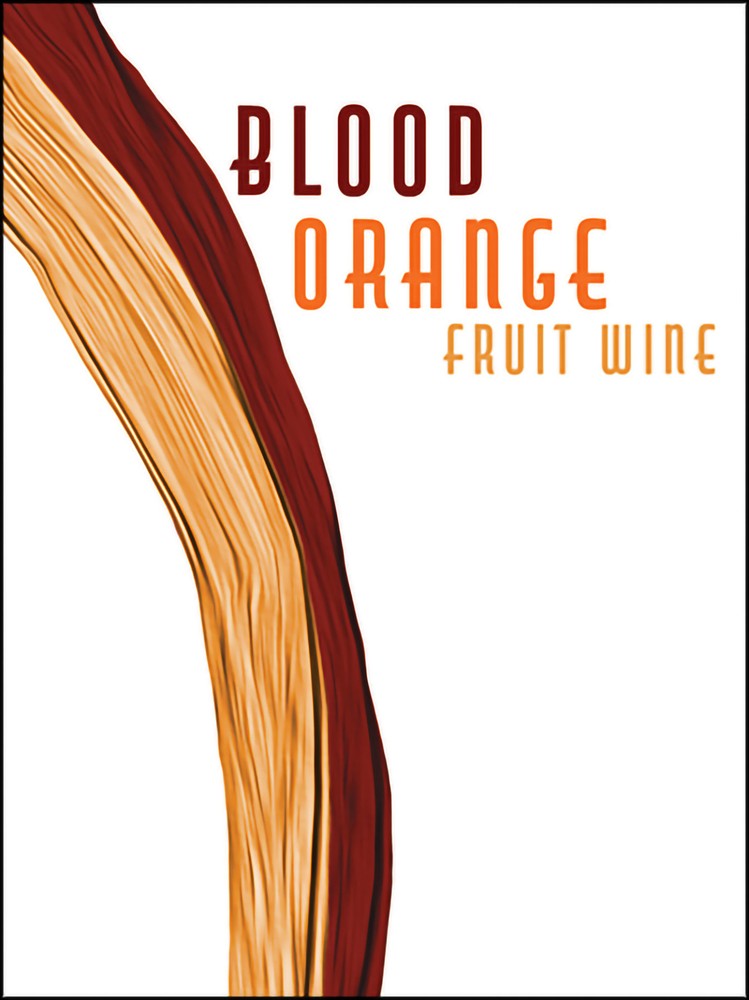 Blood Orange Fruit wine Labels 30/Pack Fruit Labels Collection