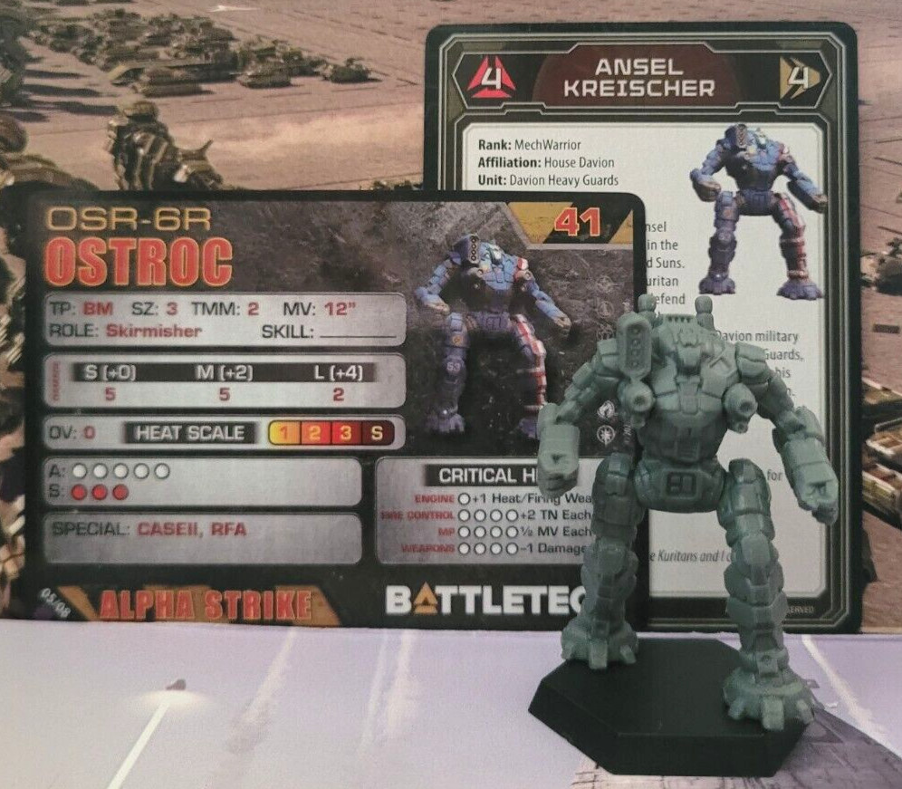 Battletech Ostroc Mech Heavy Recon Lance Inner Sphere Miniature