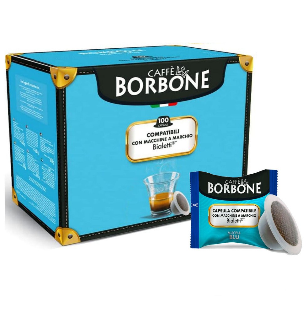 Bourbon Coffee Capsules Blend BLUE Compatible Bialetti® Machines*