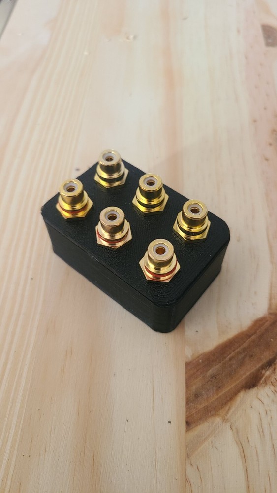 rca distribution block 1-2 rca splitter