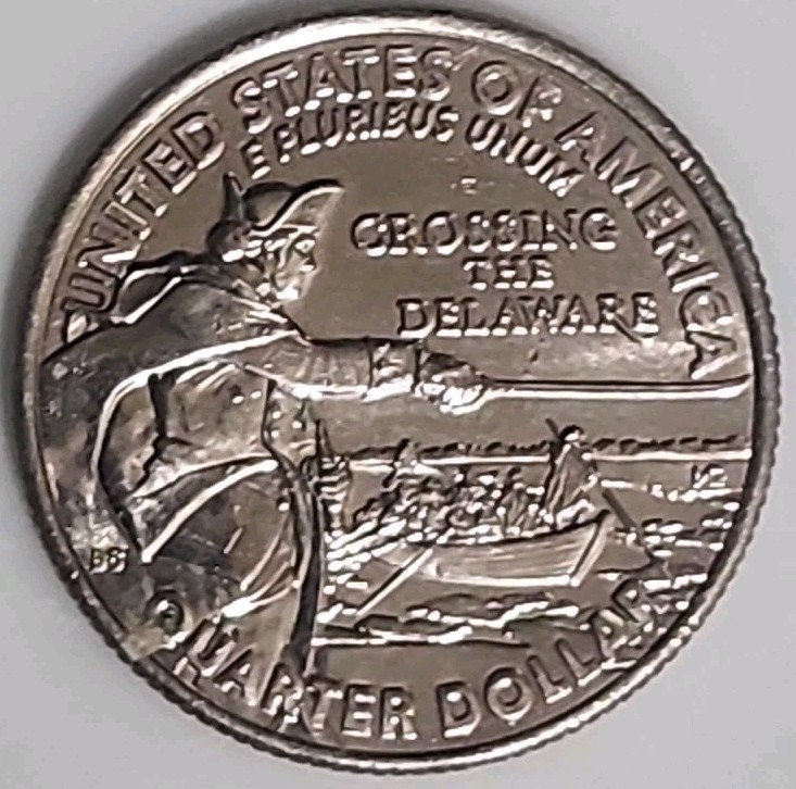 2021-D 25C Quarter - Crossing The Delaware (In Cod We Trust)