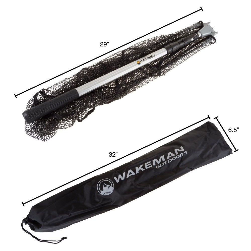 Net with Telescoping Handle- Collapsible and Adjustable Landing Net