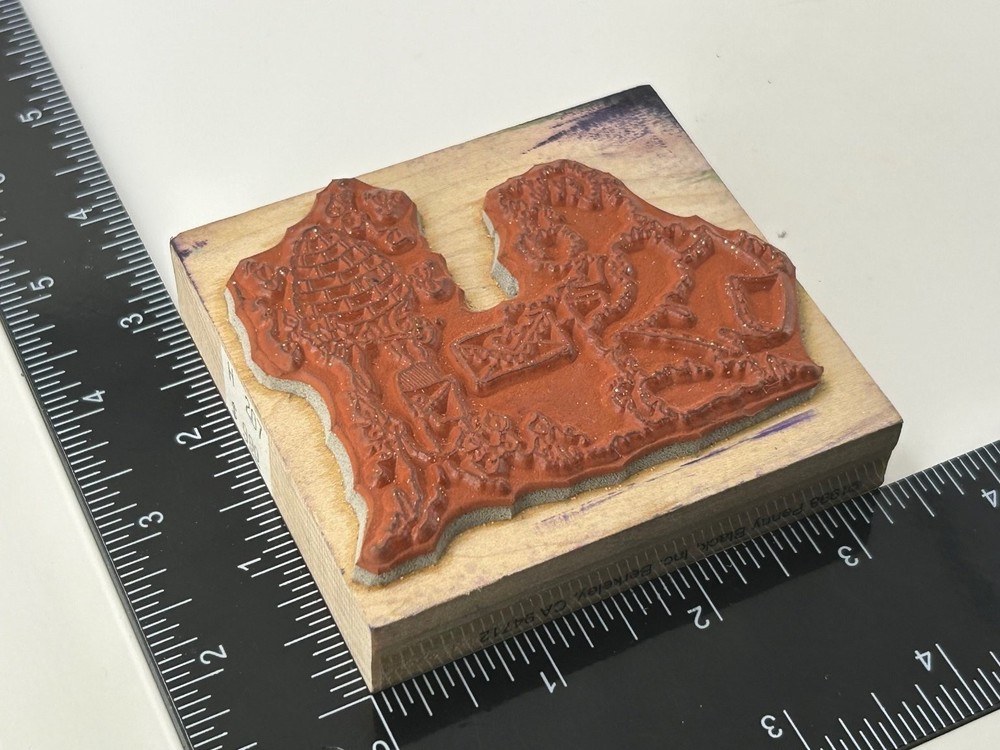 Sent With Love Rubber Stamp Bear Beehive Card Making