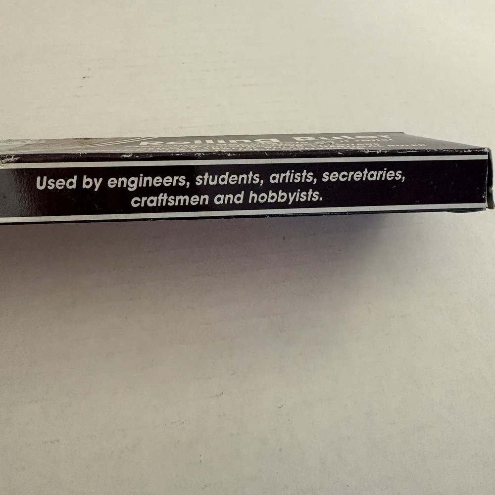 Vtg 1990’s Rolling Ruler Design Drawing Measuring Multi Tool Engineering Art