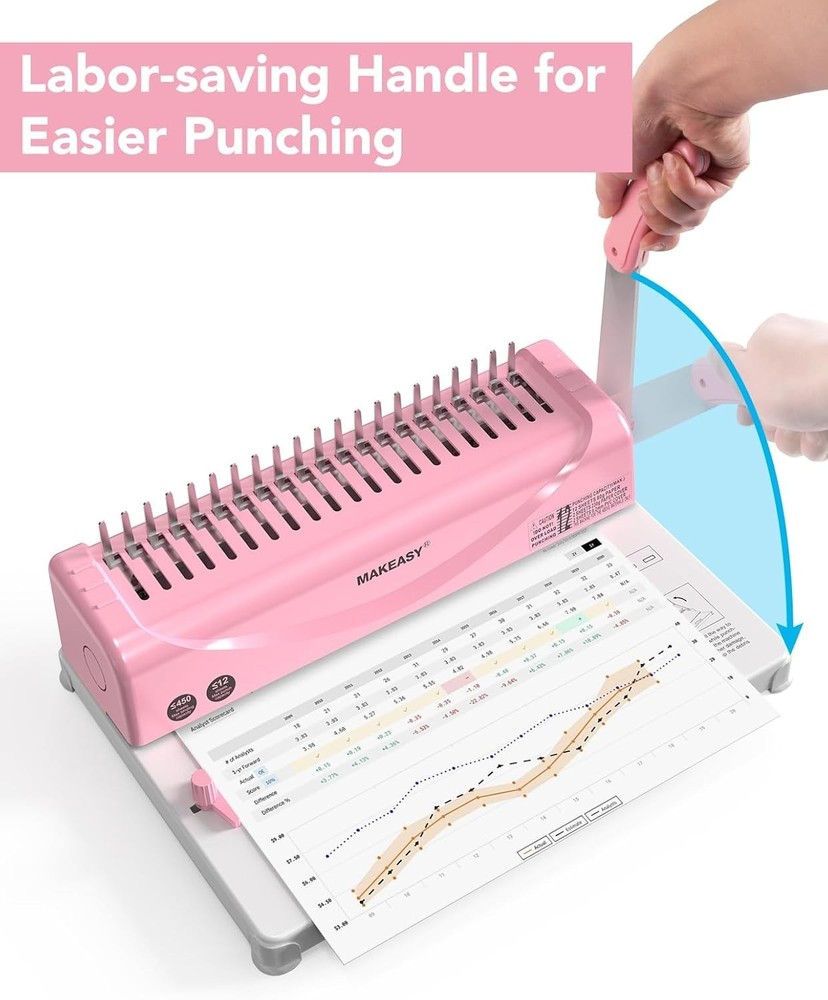 Professional Comb Binding Machine for Books, Journals