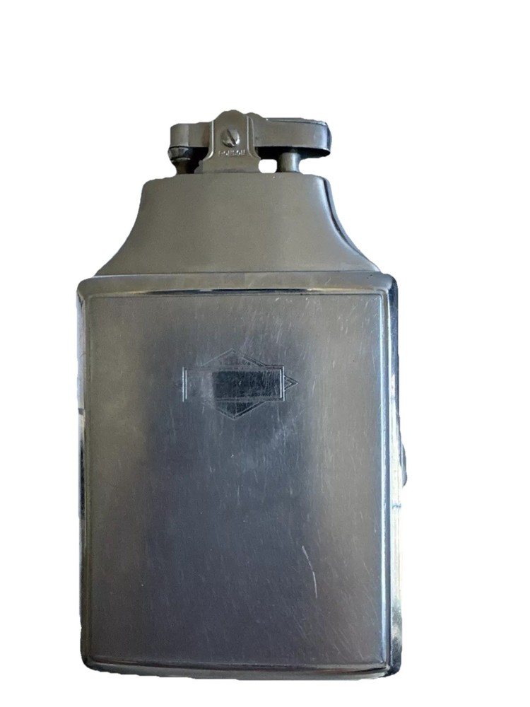 Vintage Ronson Master Case Lighter Cigarette Case Combo Silver-Toned No Mono