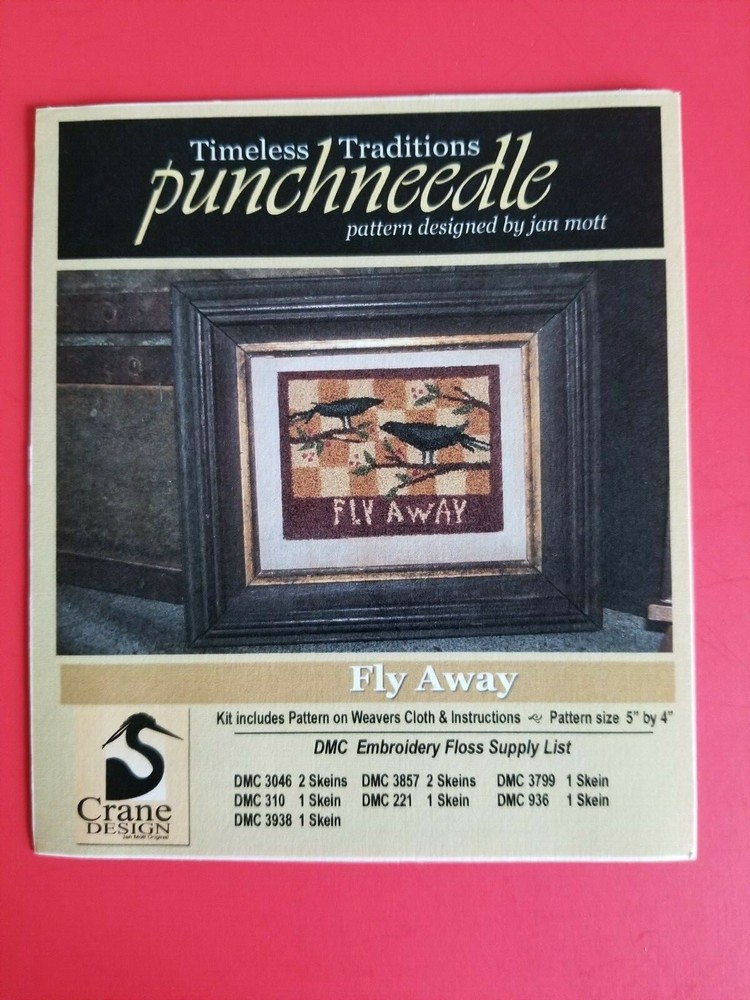 Timeless Traditions ~ PUNCH NEEDLE PATTERN ~ Fly Away
